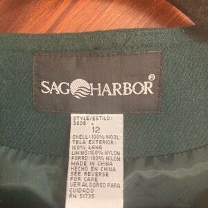 Sag Harbor Forest Green Wool Dress